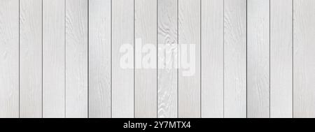 Panorama White Wood texture background for the design backdrop in concept decorative objects. Stock Photo