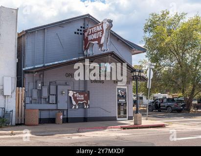 Rod's Steak House, a restaurant and bar on East Railroad Avenue in Williams, Arizona, USA Stock Photo
