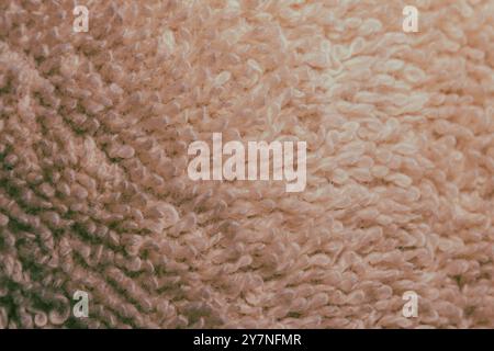 brown and beige woven carpet close up , material ,  texture, background , macro photo Stock Photo