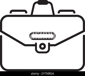 suitcase icon vector illustration logo design Stock Vector
