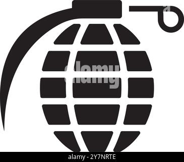 grenade icon vector illurtration logo design Stock Vector