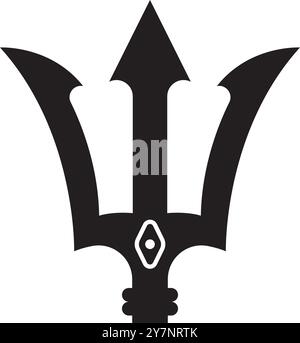 Trident icon vector illustration logo design Stock Vector Image & Art ...