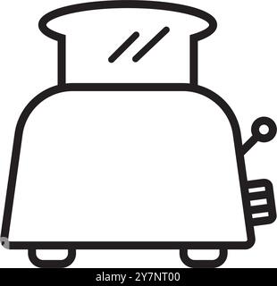 toaster icon vector illustration logo design Stock Vector