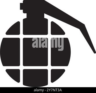 grenade icon vector illurtration logo design Stock Vector