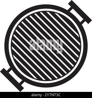 barbecue grill icon vector illustration logo design Stock Vector