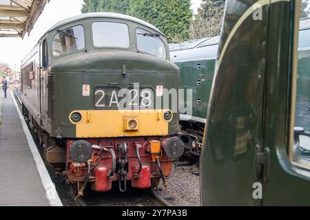 D123 at Loughborough on the Great Central Railway Stock Photo