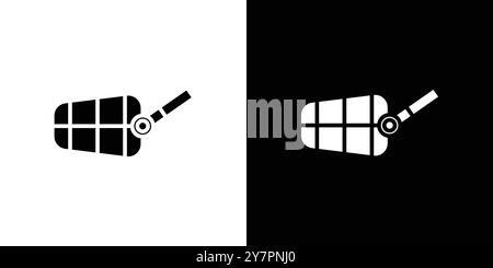Dog muzzle icon Flat thin line vector illustration art outline set Stock Vector