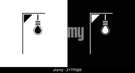 medieval gallows line icon vector. medieval gallows sign. isolated ...