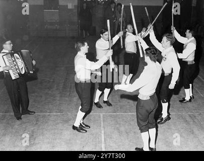 Preparing for Berlin festival - - There's travelling ahead for the Kentish Travellers - the folk dancing team with members from all over the county - for they are due to leave shortly for an international folk song and dance festival in Berlin . They were invited to attend after their successful South African tour last year . - - 29 May 1962 Stock Photo