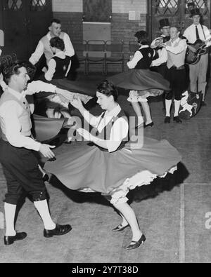 Preparing for Berlin festival - - There's travelling ahead for the Kentish Travellers - the folk dancing team with members from all over the county - for they are due to leave shortly for an international folk song and dance festival in Berlin . They were invited to attend after their successful South African tour last year . - - - - Fay Hillyer of Forest Hill , is seen here rehearsing with Gordon Mist of Hildenborough and others members of the club - - 30 May 1962 Stock Photo