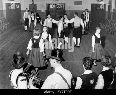 Preparing for Berlin festival - - There's travelling ahead for the Kentish Travellers - the folk dancing team with members from all over the county - for they are due to leave shortly for an international folk song and dance festival in Berlin . They were invited to attend after their successful South African tour last year . - - - - 30 May 1962 Stock Photo