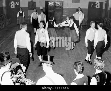 Preparing for Berlin festival - - There's travelling ahead for the Kentish Travellers - the folk dancing team with members from all over the county - for they are due to leave shortly for an international folk song and dance festival in Berlin . They were invited to attend after their successful South African tour last year . - - - - 30 May 1962 Stock Photo