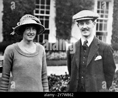 An early picture of Mr Harold Macmillan, Chancellor of the Exchequer, who has been appointed as Prime Minister in succession to Sir Anthony Eden, with his wife, Lady Dorothy. They were married at St Margaret's, Westminster, in April, 1920 - this picture was taken a short time after.10 January 1957 Stock Photo