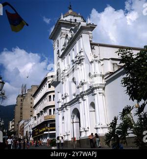 The Cathedral on Bolivar Square , Caracas , Venezuela Stock Photo