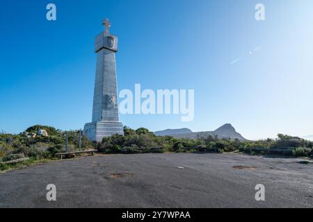 Bartolomeu Dias Cross,  near the Cape of Good Hope, Cape Peninsula, Western Cape, in South Africa Stock Photo