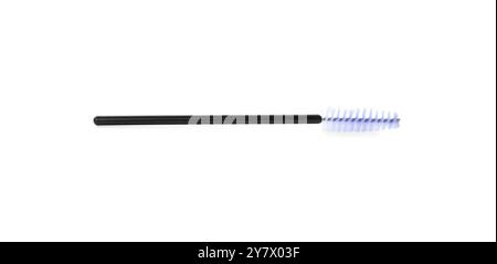 Disposable makeup brush isolated on white, top view Stock Photo