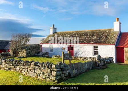 Dunnet, Scotland - December 11, 2023: Mary Ann's Cottage in Dunnet, Caithness, Scotland, United Kingdom. The museum offers a snapshot of life in north Stock Photo