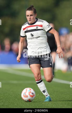 Everton FC v Manchester Utd FC Barclays Womens Super League.  WALTON HALL PARK STADIUM, ENGLAND - SEPTEMBER 30th 2024 Ella Toone of Manchester Utd  during the Barclays Women´s Super League match between Everton FC and Bristol City FC at  Walton Hall Park Stadium on September 30th 2024 in Liverpool England ( Stock Photo