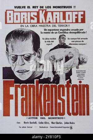 BORIS KARLOFF POSTER FRANKENSTEIN 1931 Stock Photo Alamy boris-karloff-poster-frankenstein-1931-stock-photo-alamy
