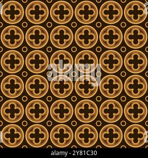 quatrefoil seamless pattern. talavera seamless pattern. geometric moroccan background Stock Vector