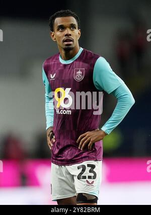 Burnley's Lucas Pires during the Sky Bet Championship match at Turf Moor, Burnley. Picture date: Tuesday October 1, 2024. Stock Photo