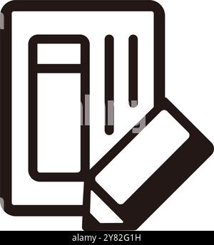 Voting paper ( Japan ) vector icon illustration Stock Vector