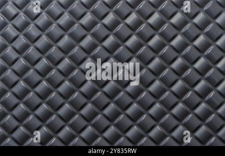 Close-up view of a textured surface with a diamond pattern. Stock Photo