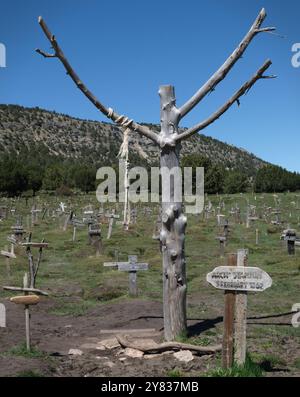 Sad Hill Cemetery, movie location, near Burgos, Spain Stock Photo