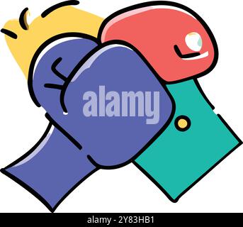 Boxing gloves icon digital green Stock Vector Image & Art - Alamy