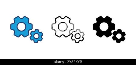 setting Icon Vector. Cog settings Icon Symbol Stock Vector