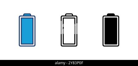 Battery vector icon. battery charge level. battery Charging icon Stock Vector