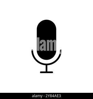 Microphone icon vector. karaoke sign and symbol Stock Vector