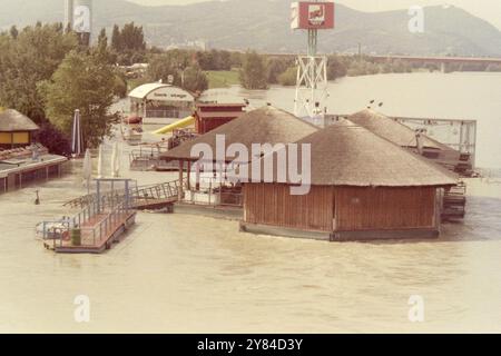 Vienna, Danube floods, September 2004 Stock Photo