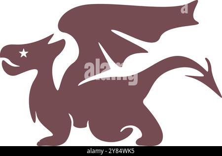 Dragon logo icon design template Stock Vector