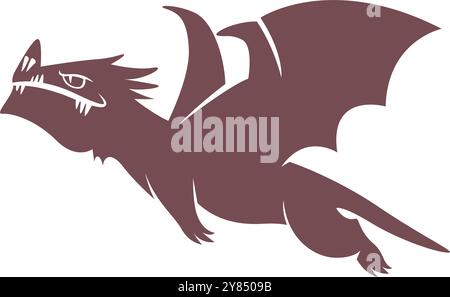 Dragon logo icon design template Stock Vector