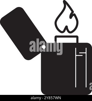 lighter icon vector illustration logo design Stock Vector