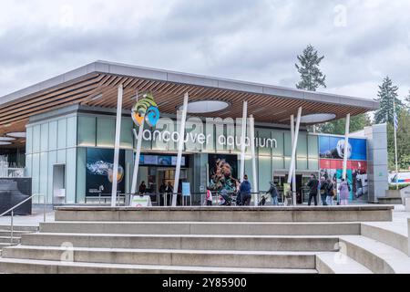 Vancouver, British Columbia, Canada – September 26, 2024: Exterior of Vancouver Aquarium in Vancouver, Canada. Stock Photo