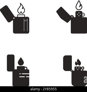 lighter icon vector illustration logo design Stock Vector