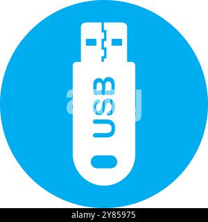 usb icon vector illustration logo design Stock Vector