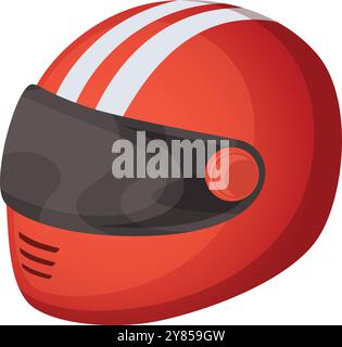 Kart vector illustration red car front view. Race go cart sport vehicle ...
