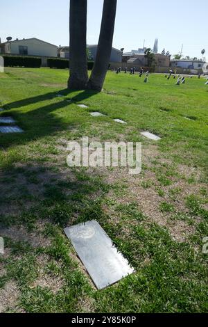 Anaheim, California, USA 2nd October 2024 Singer John Francis Spence Grave at Melrose Abbey Memorial Park and Mortuary at 2303 S. Manchester Avenue on October 2, 2024 in Anaheim, California, USA. John Spence was the original singer and co-creator of No Doubt Band. He committed suicide on December 21, 1987. Gwen Stefani became the singer of No Doubt and wrote a song Dear John about him. He used to always say No Doubt and suggested they name the band that. Photo by Barry King/Alamy Stock Photo Stock Photo