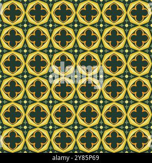 Classic Talavera Mexican Ceramic Tile Pattern Vector Stock Vector