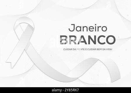 janeiro branco background illustration design in gradient style Stock Vector