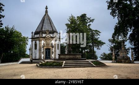 Sanctuary of Bom Jesus do Monte, Braga, Portugal. UNESCO World Herritage Site. July 2021 Stock Photo