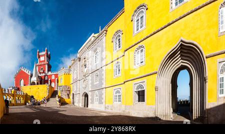 The picturesque Palácio Nacional da Pena - Sintra (Portogallo) Stock Photo