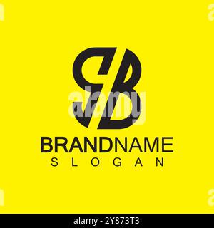 Alphabet Letters SB or BS logo design template Stock Vector