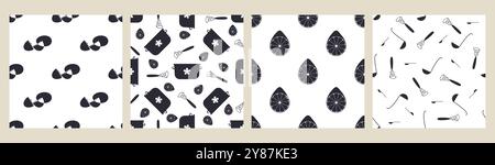 Seamless pattern with whisks and ladles Stock Vector