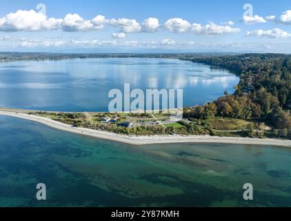 Aerial view of Semiahmoo, Washington Stock Photo