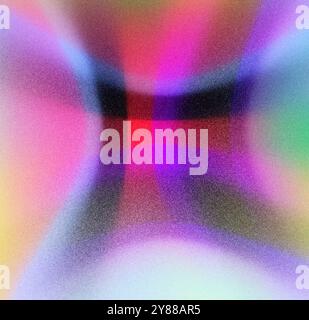 Grainy bright multicolored abstract background with smooth gradient transitions, retro background Stock Photo