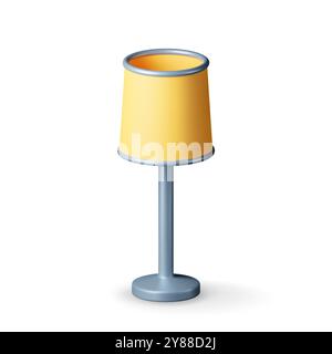 3d furniture interior lamp isolated on white. Stock Vector
